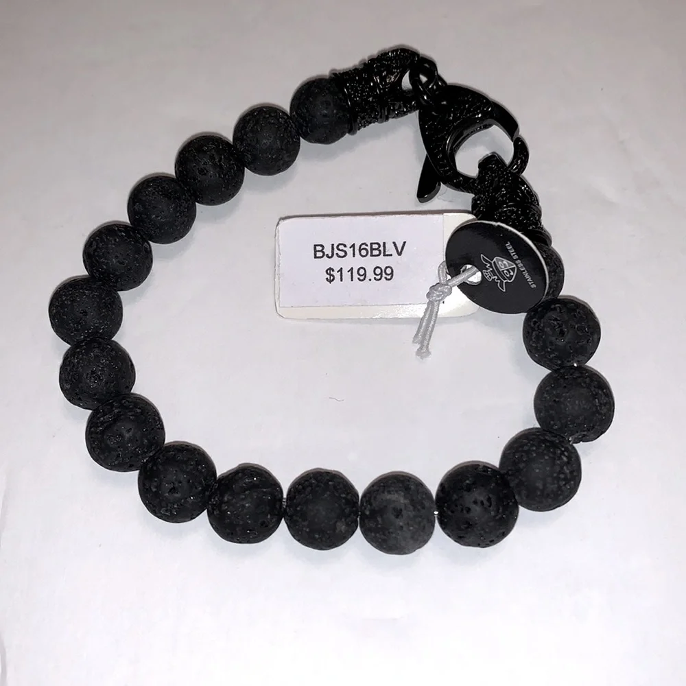 BLACKJACK Mens Bracelet - BJS16BLV - NWT - Picture 4 of 4